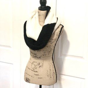Black and White Infinity Scarf